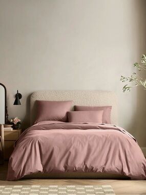 Fig Organic Crisp Percale Duvet Cover Set Full/Queen - Retail $104